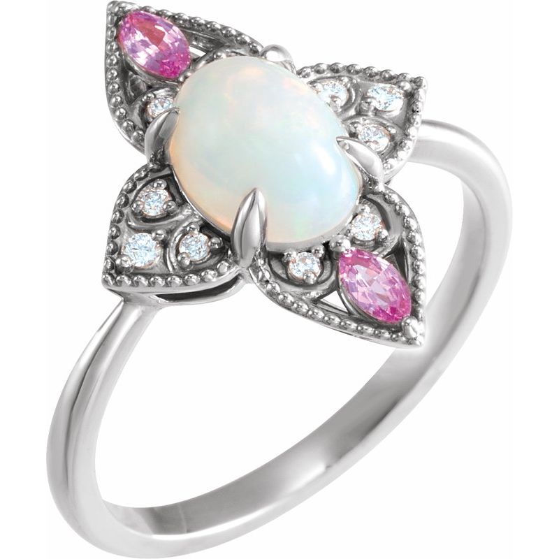 Vintage-Inspired Cabochon Ring