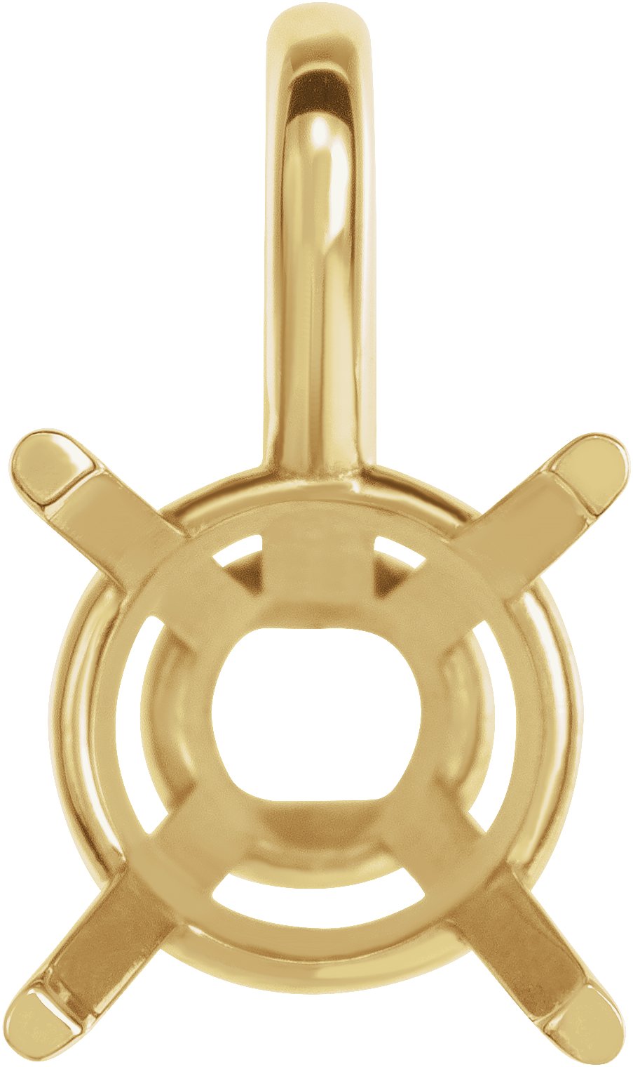 Round 4-Prong Basket Pendant