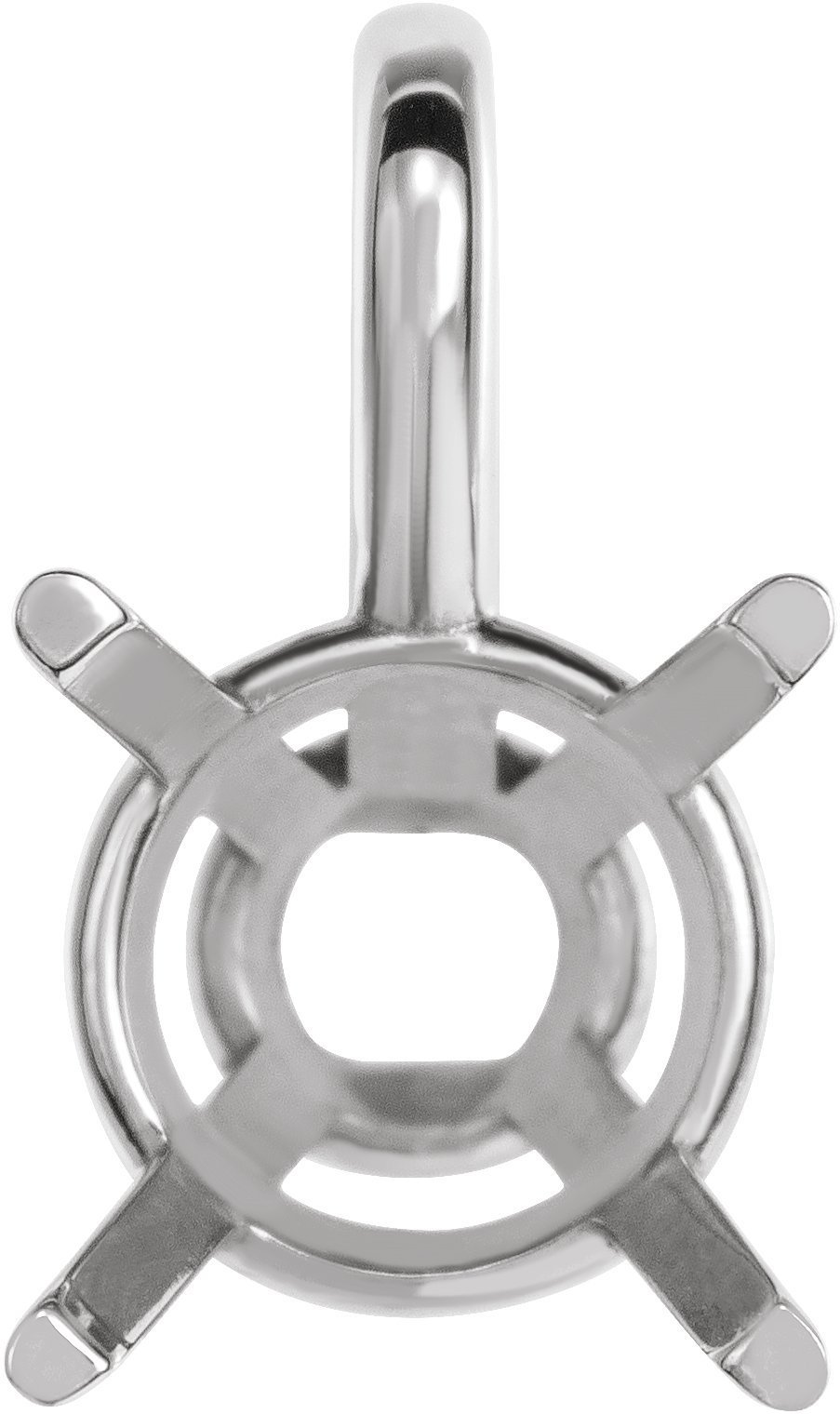 Round 4-Prong Basket Pendant