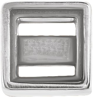 Square Bezel-Set Earring Setting