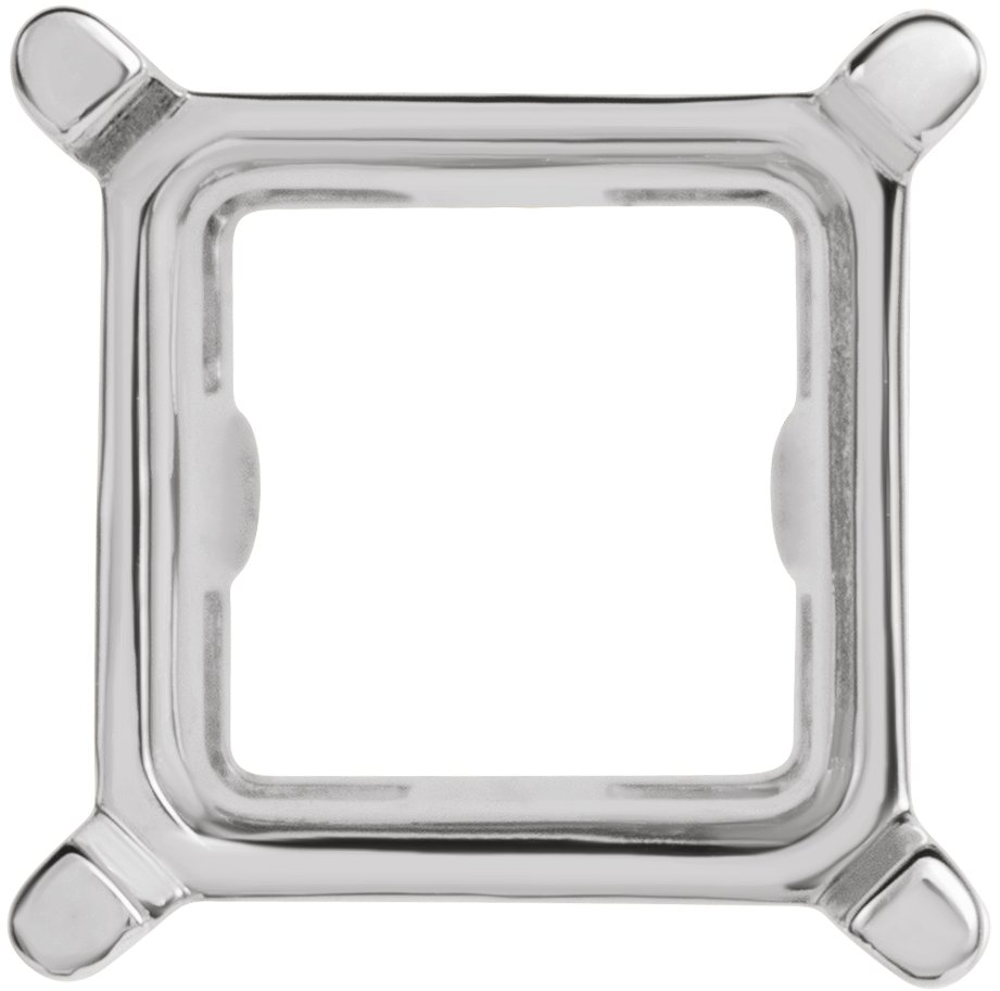 Square 4-Prong Slide Pendant