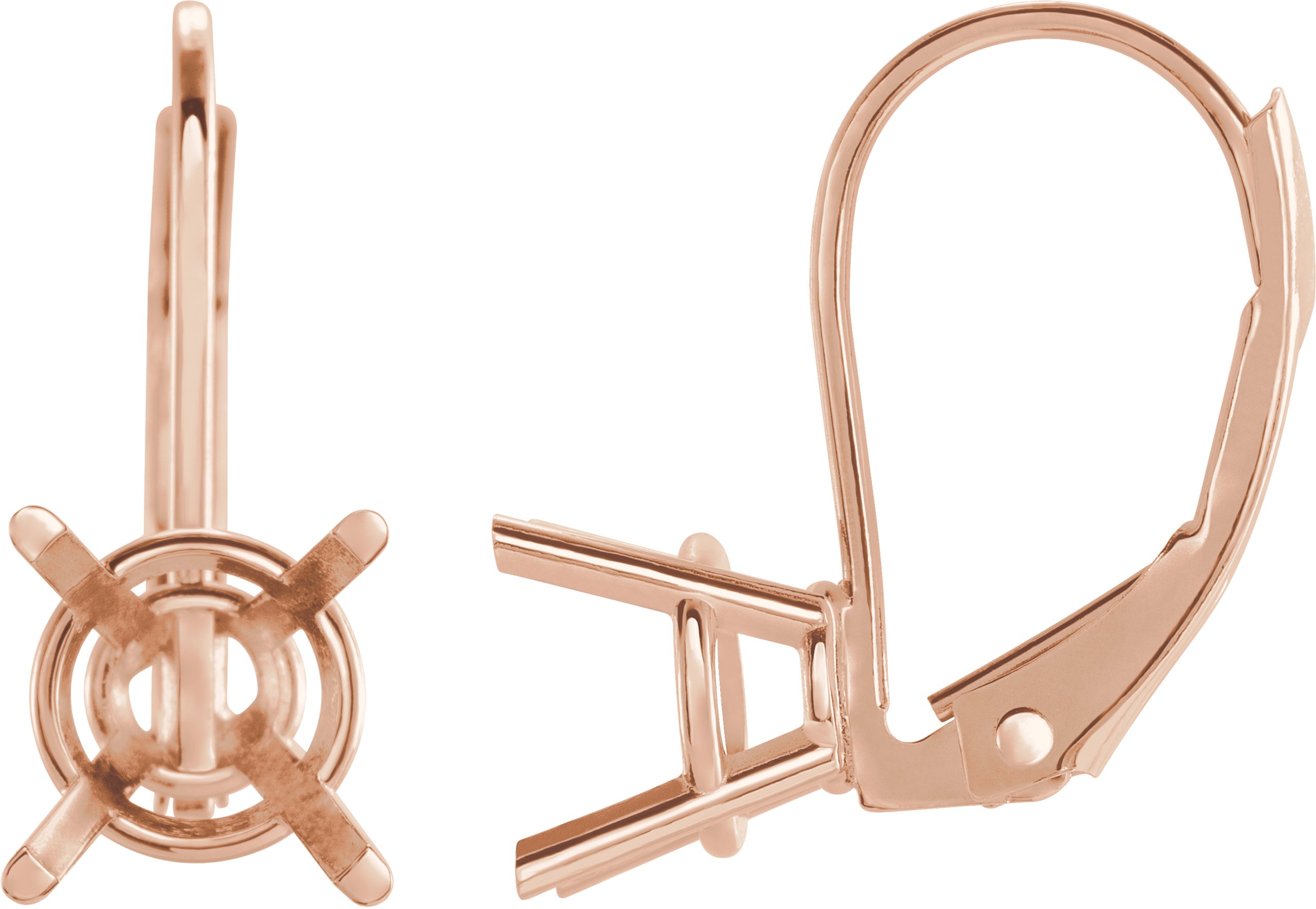 Round 4-Prong Earrings