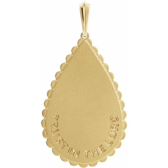 14K Yellow Trust in The Lord Pendant 