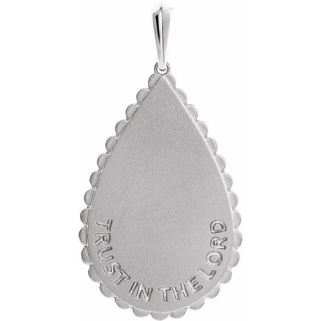 Sterling Silver Trust in The Lord Pendant 