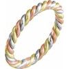 14K Tri Color 2.5 mm Rope Band Size 5 Ref 2538634