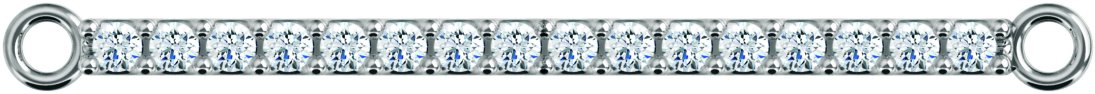 Accented Bar Bracelet Center