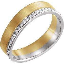 Two-Tone 6mm Diamond Band or Mounting