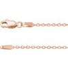 14K Rose 1.4 mm Diamond Cut Cable 24 inch Chain Ref 16083089