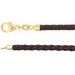Brown 3 mm Braided Leather 16