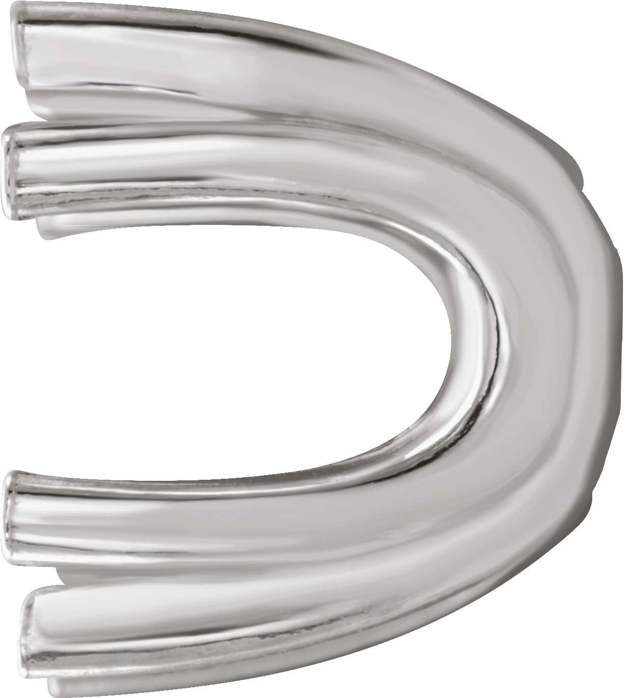 Square U-Prong Earring Setting