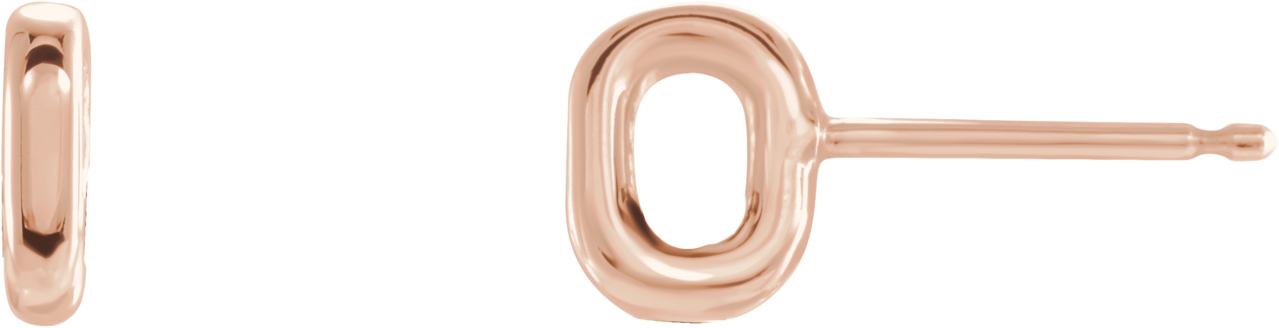 Open Oval Stud Earring
