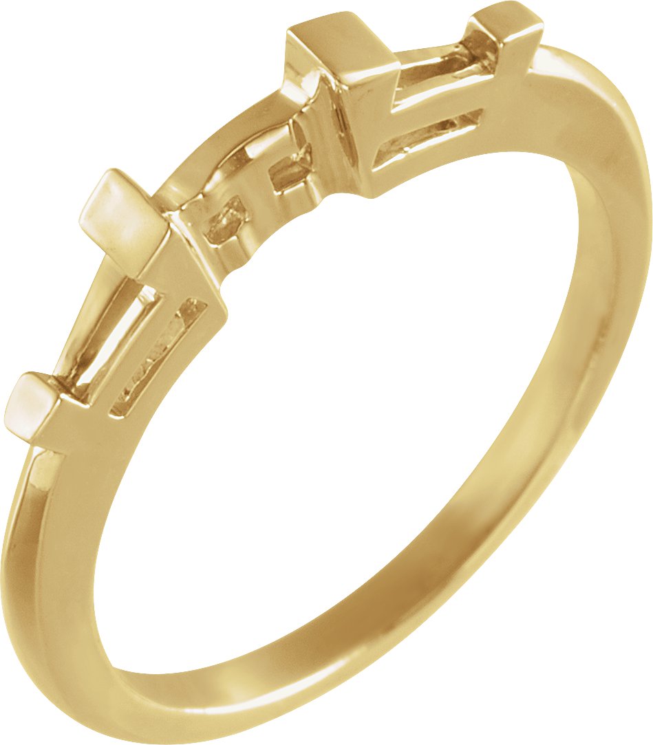 Baguette Accented Engagement Ring or Band