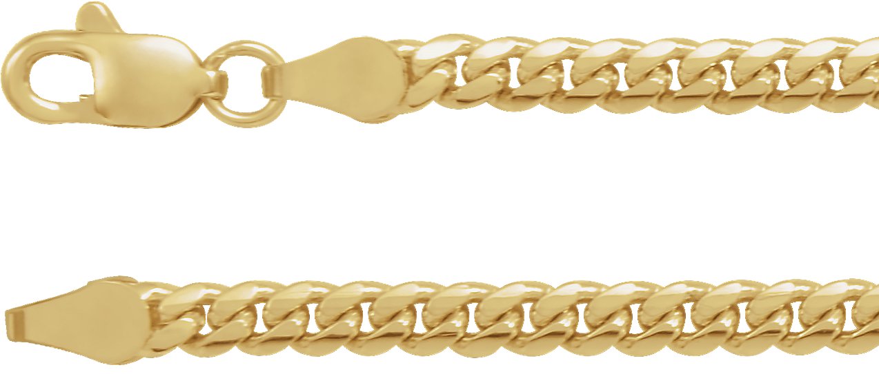 14K Gold 3.3 mm Miami Cuban Link 18 inch Chain with Lobster Clasp Ref CH108810003