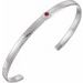 Sterling Silver Natural Ruby Cuff 6