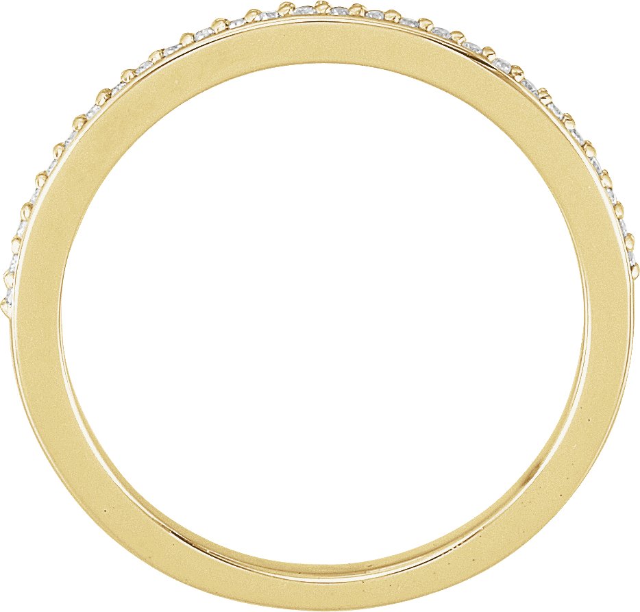 14K Yellow .07 CTW Natural Diamond Band