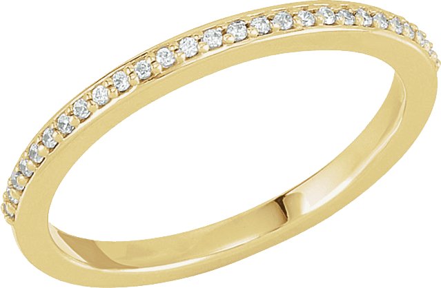 14K Yellow .07 CTW Natural Diamond Band