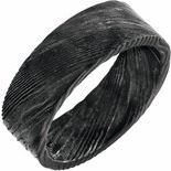Damascus Steel Patterned Flat Bands