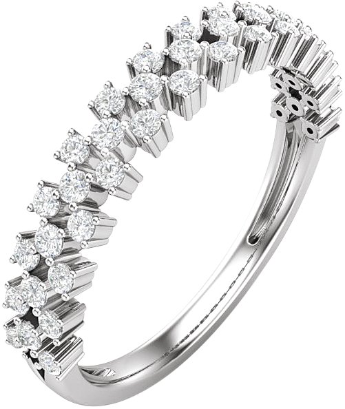 14K White 1/3 CTW Diamond Anniversary Band