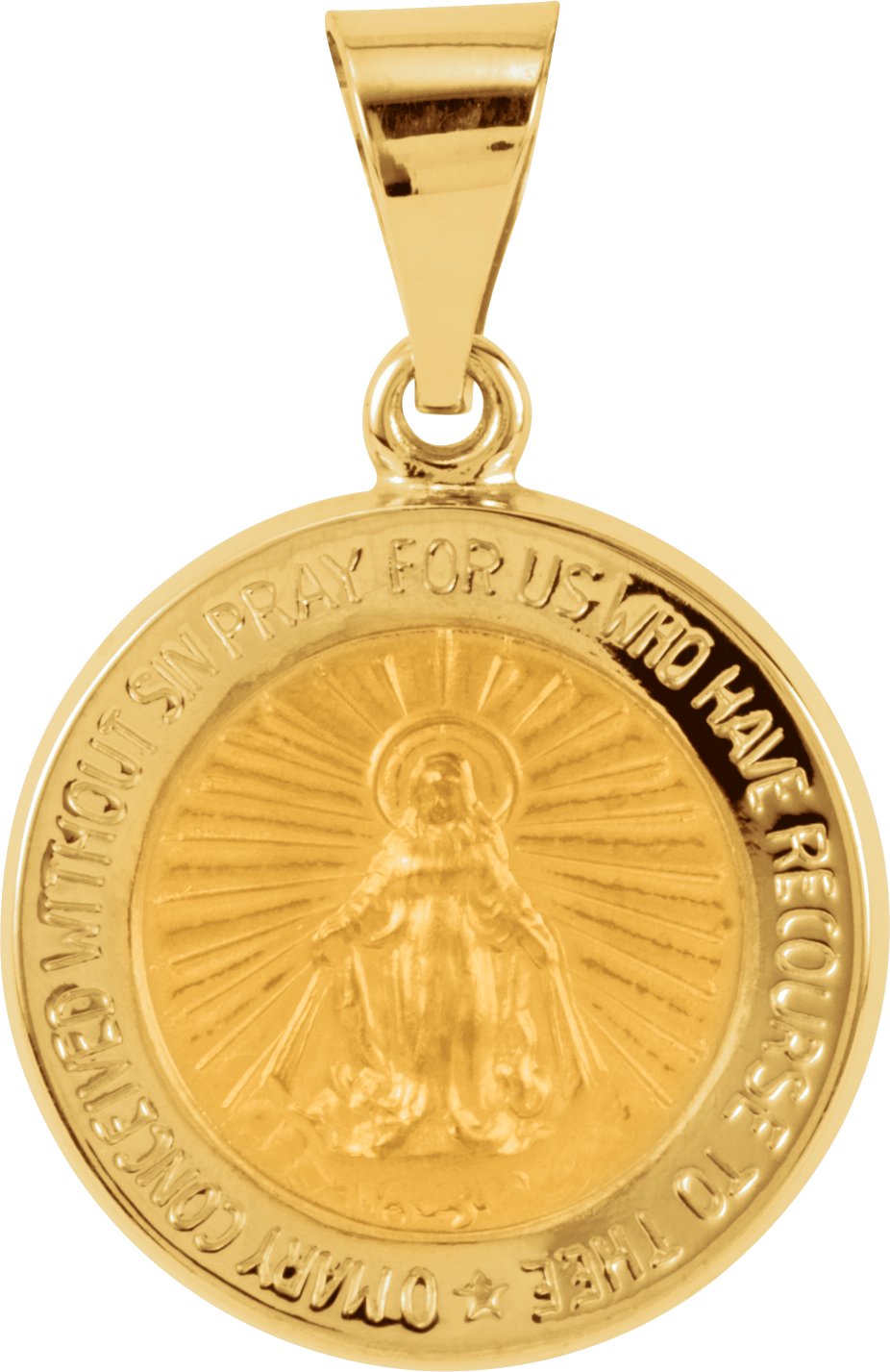 Hollow Round Miraculous Medal
