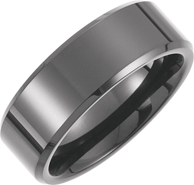 Tungsten 8.3 mm Band with Black PVD Size 11