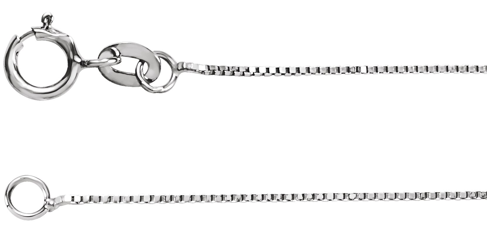Sterling Silver .55 mm Solid Box 20" Chain
