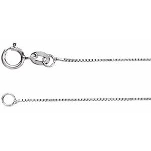Sterling Silver .55 mm Solid Box 16" Chain
