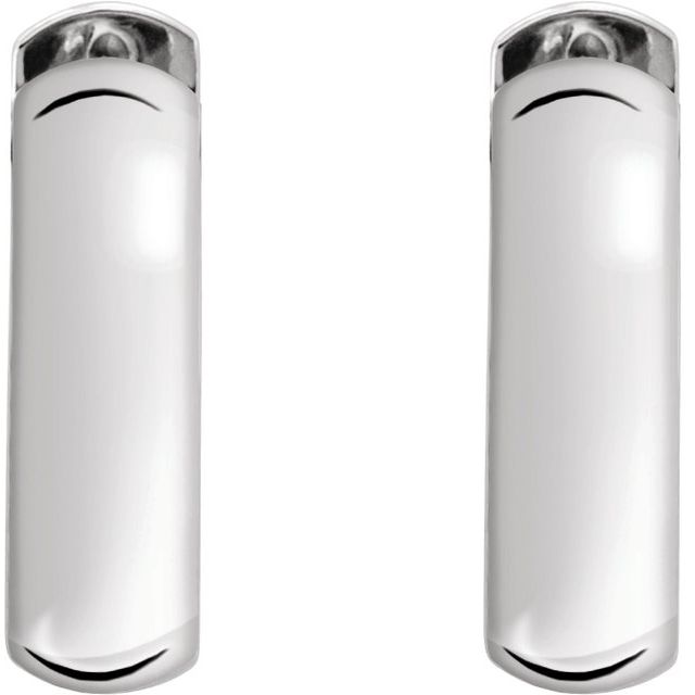 Sterling Silver 16 mm Hinged Earrings