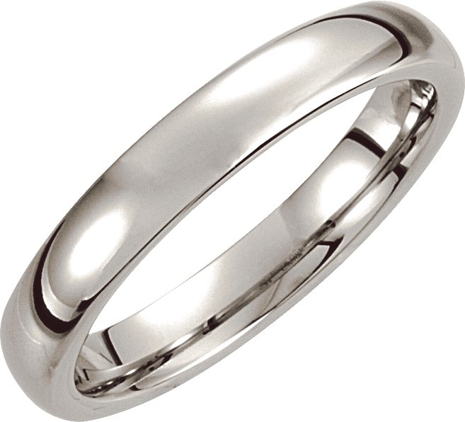 Cobalt 4 mm Slightly Domed Band Size 10 Ref 3140991