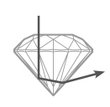 Deep cut diamond diagram