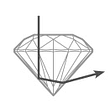 Deep cut diamond diagram