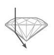 Shallow cut diamond diagram