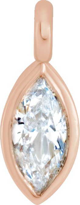 Bezel-Set Dangle