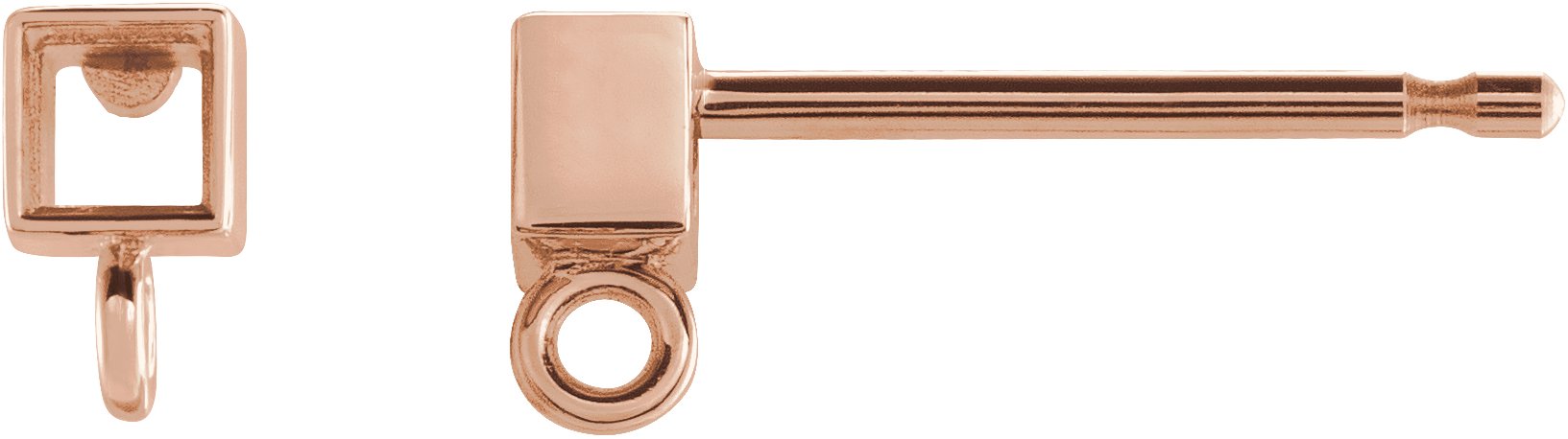 Bezel-Set Earring Top