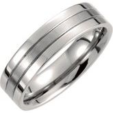 Titanium Grooved Band