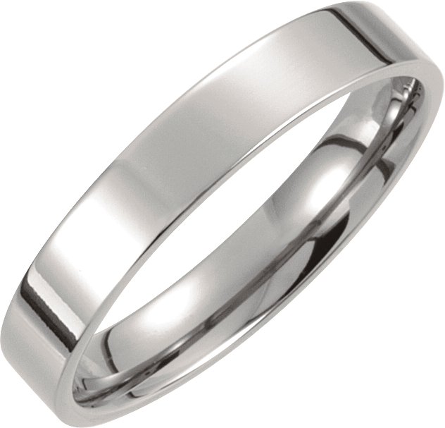 Titanium 4 mm Flat Polished Band Size 6.5 Ref 2979796