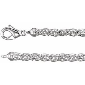 Sterling Silver Wheat 18" Chain