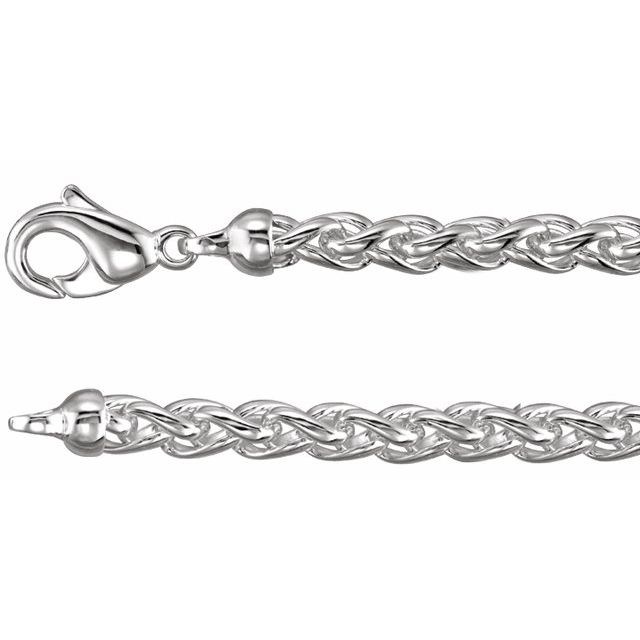 Sterling Silver Wheat 20" Chain