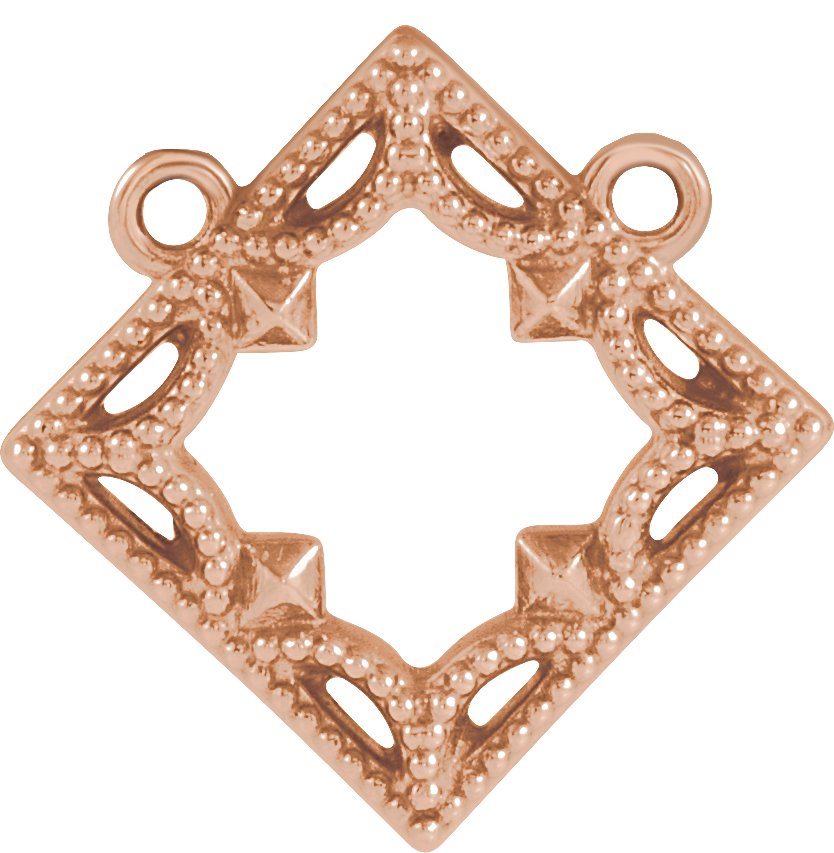 Vintage-Inspired Geometric Necklace or Center