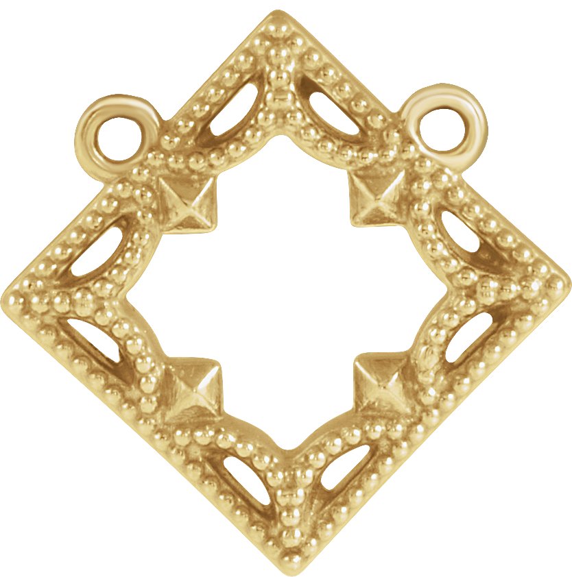 Vintage-Inspired Geometric Necklace or Center