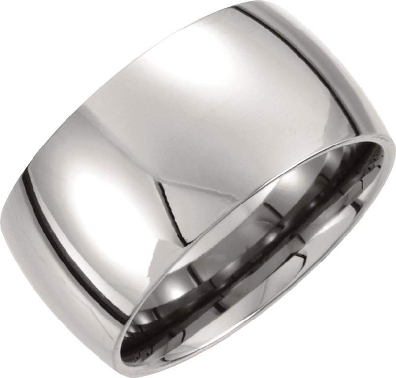 Titanium 12 mm Domed Polished Band Size 12.5 Ref 3300342