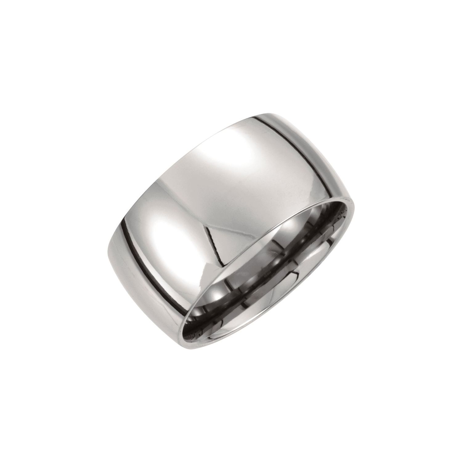 IceCrave Women's Titanium 12mm Domed Polished Band