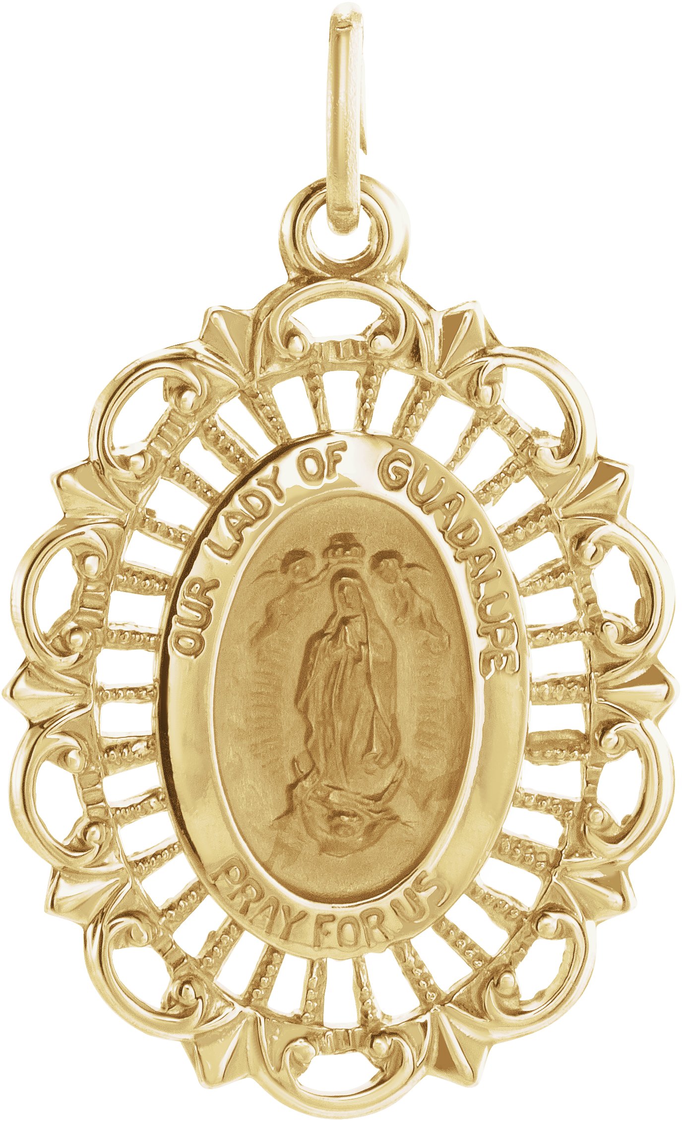 Our Lady of Guadalupe Medal 21.5 x 15mm Ref 575719