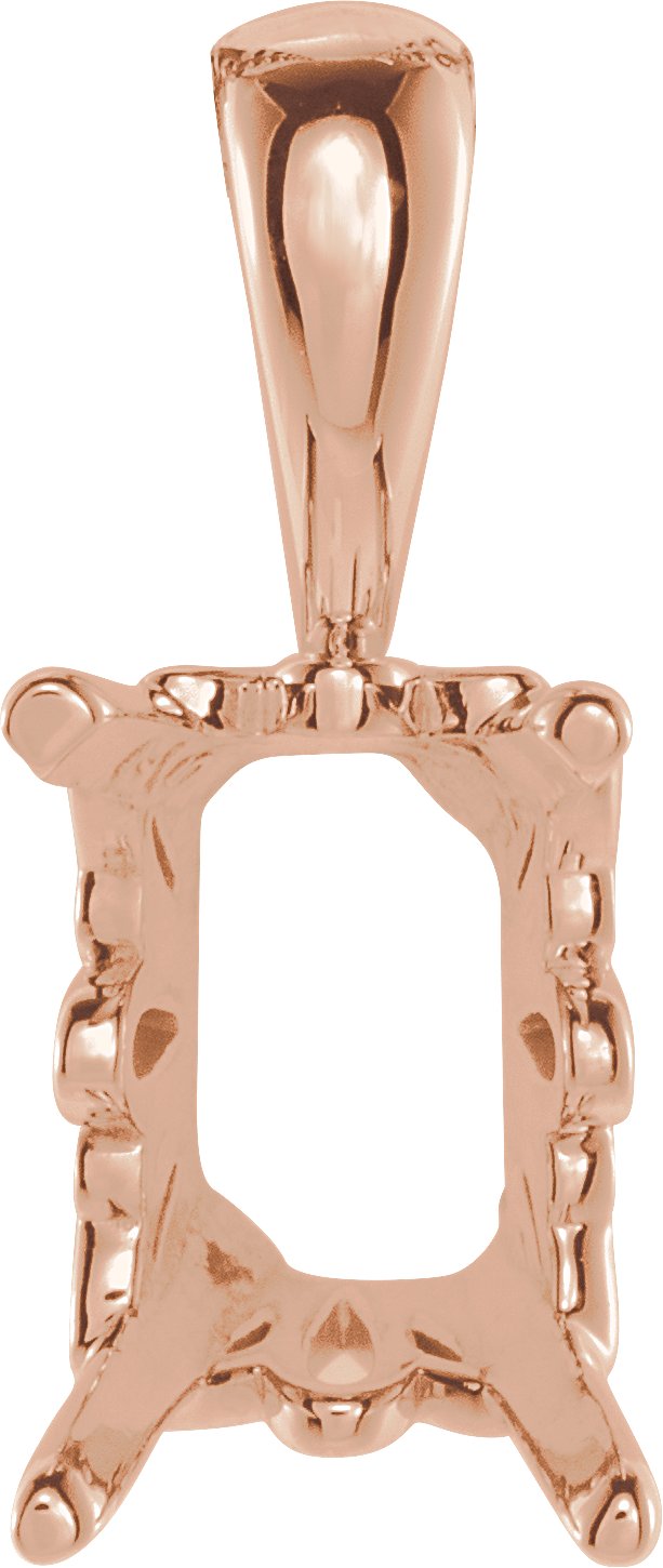 Emerald Scroll Setting® Pendant