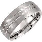 Tungsten Grooved Band