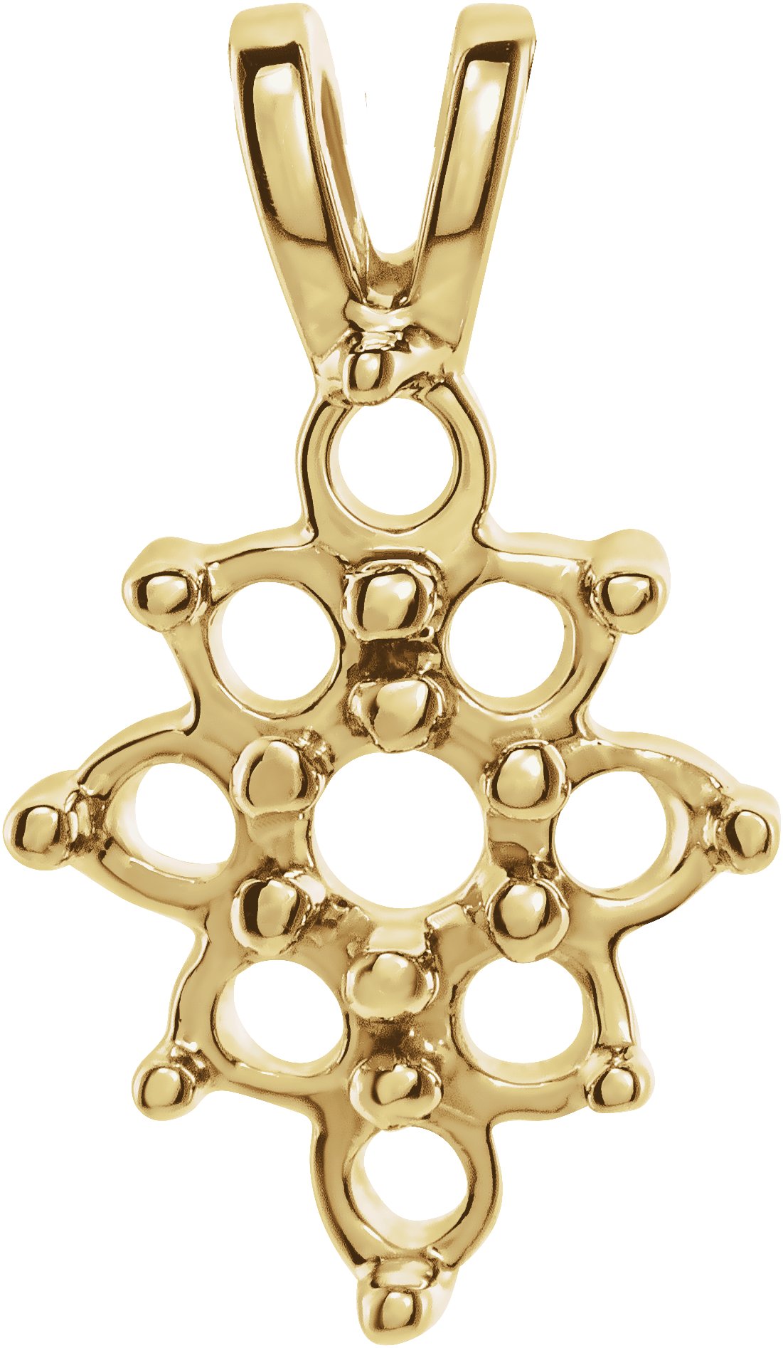 Nine-Stone Cluster Pendant
