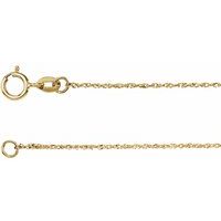 14K Yellow .50 mm Diamond-Cut Singapore 7