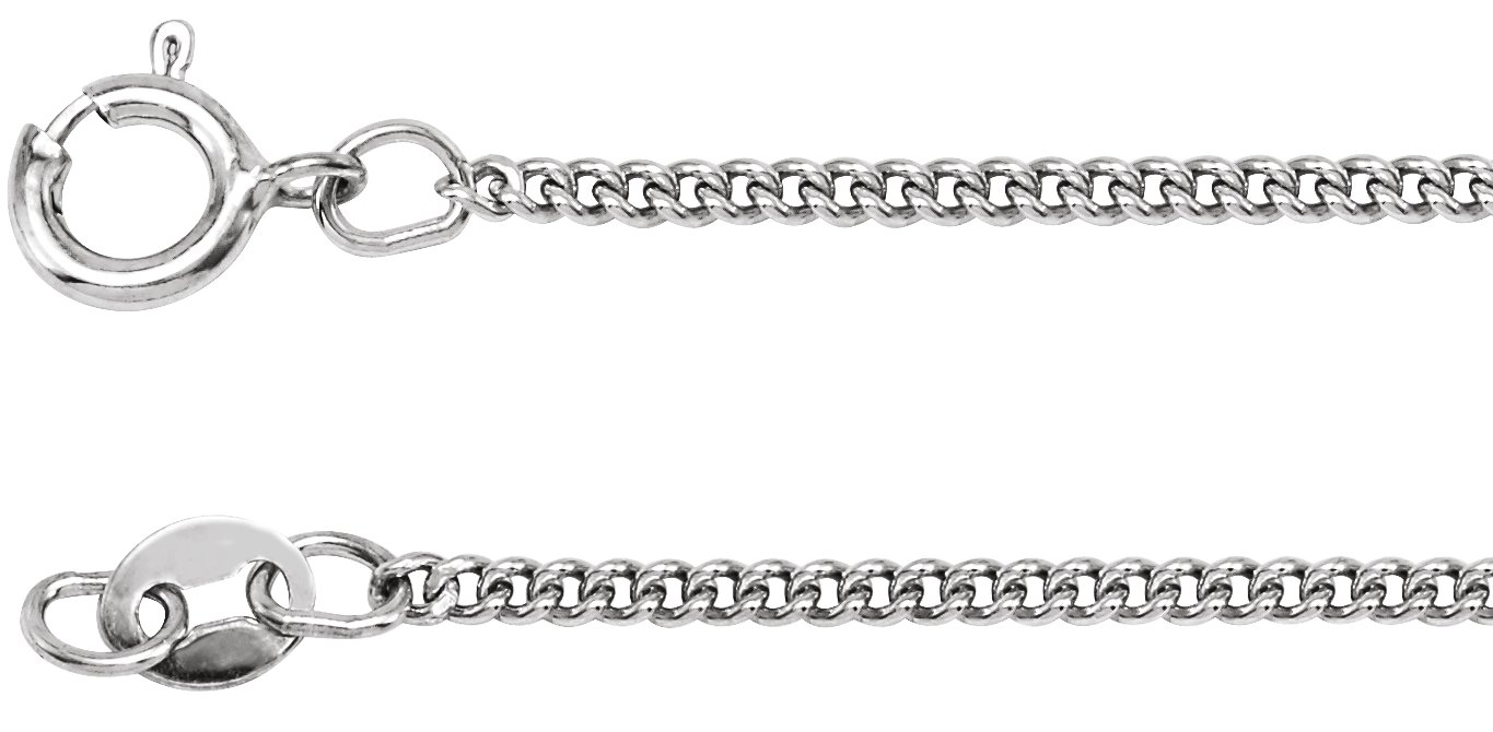 Sterling Silver 1.6 mm Curb 24" Chain