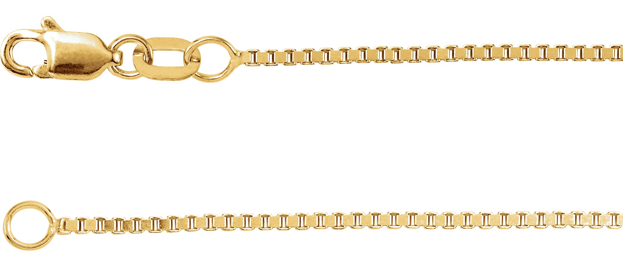 1.0mm Box Chain with Lobster Clasp 20 inch Ref 978823