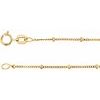 14K Yellow 1.9 mm Beaded Curb 20 inch Chain Ref 1660181