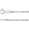 1.25mm Silver Snake Chain with Spring Ring Clasp 20 inch Ref 782289